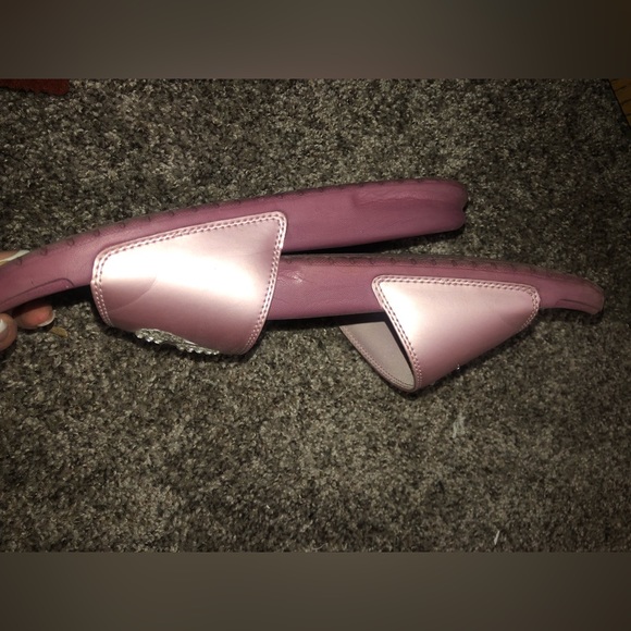 Rhinestone Purple Nike Slides - Picture 4 of 4